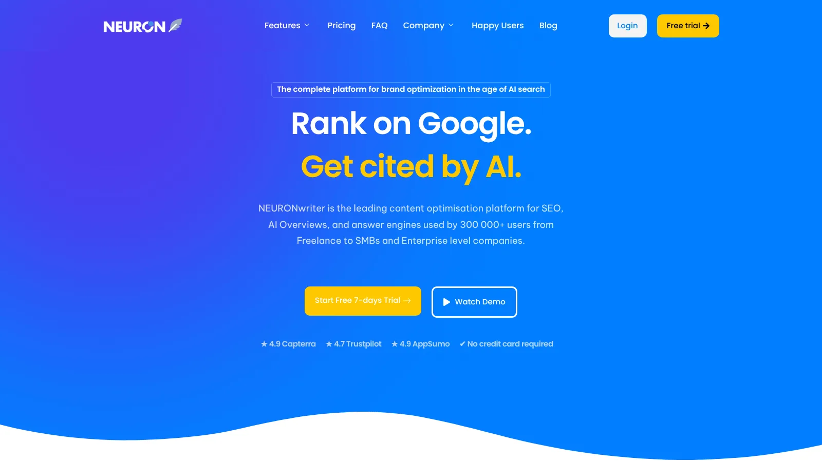 NeuronWriter — скриншот