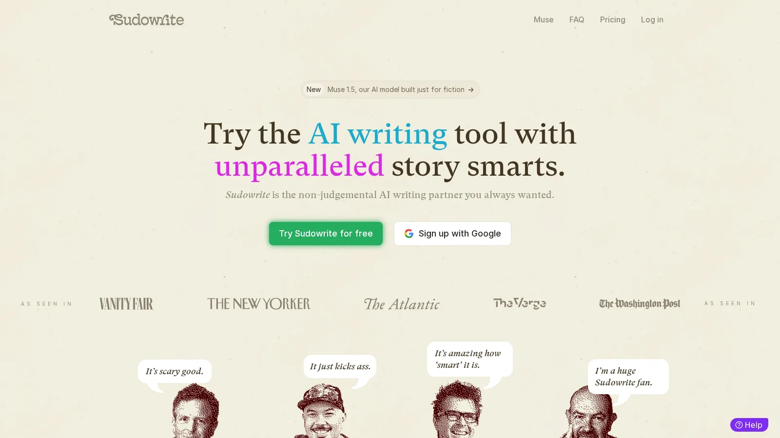 Sudowrite — скриншот