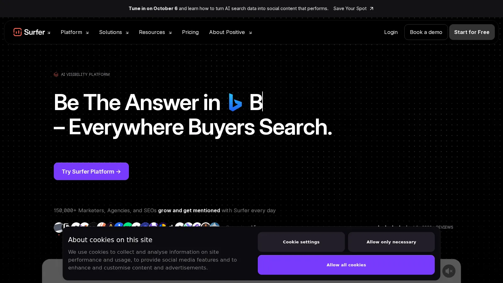 Surfer SEO — скриншот